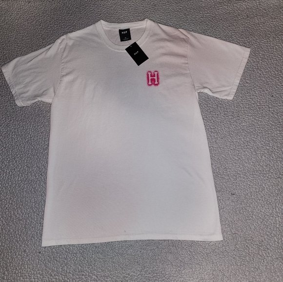 NWT Dolls Kill , Huff a, White And Hot Pink , Hand Dyed Teeshirt - Picture 12 of 15